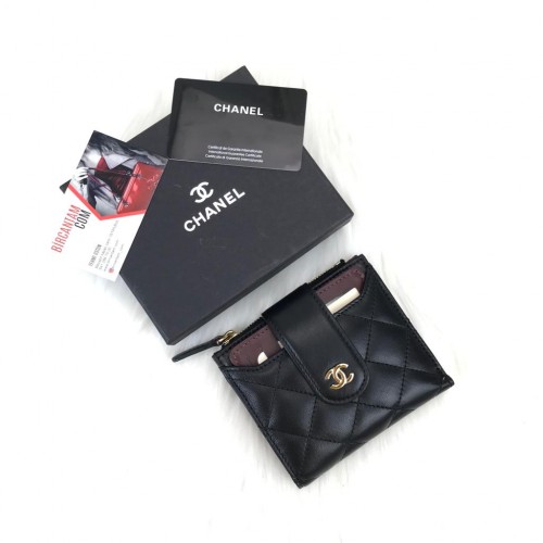 CHNL SLİM PORTATİF CUZDAN SİYAH