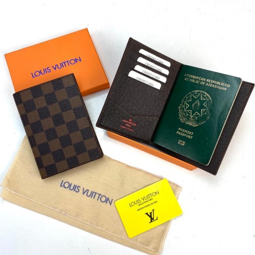 LOUİS VUİTTON PASSPORT COVERT KAHVE DAMALİ