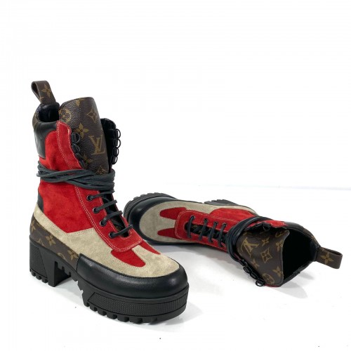 LOUİS VUİTTON LAUREATE PLATFORM DESERT BOOT KIRMIZI